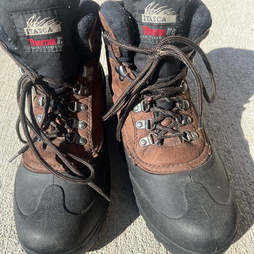 Itasca Men's Brown and Black Boots